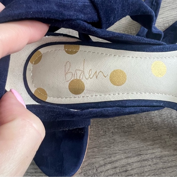 Boden Primrose Suede Tie Heels - Picture 3 of 7